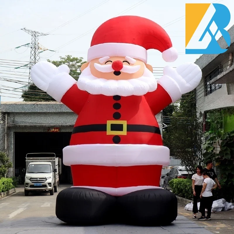 

Индивидуальные большие надувные игрушки Санта-Клауса обратного отсчета для рождественских украшений