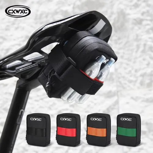 Imagen 1 del producto CXWXC Mini bolsa para SILLÍN de bicicleta, 0,35l, ligera, pequeña, portátil, multifunción, bolsas de mano, bolsa de ciclismo, accesorios para bicicleta