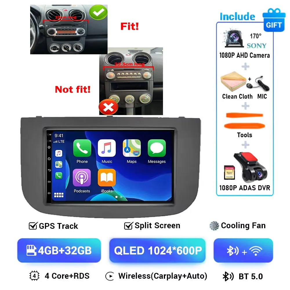 Android 15 For MITSUBISHI COLT Z30/Z30G/Z3B/Z3V 2007 - 2012 Radio Android Carplay Multimedia Player Navigation 5G Wifi Display image 3