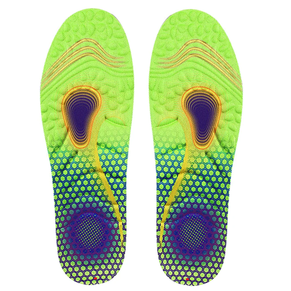 

Breathable Insoles Elastic Shoe pads Massaging Shock absorbing Sports BK Cloth Sweat absorbent Fabric Foot Care Tools