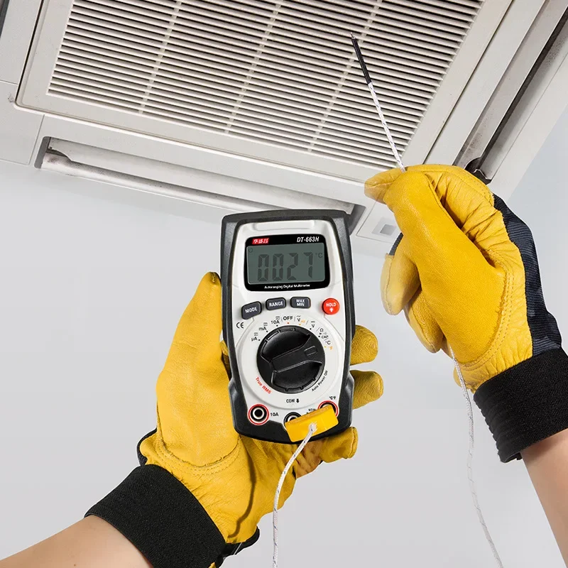 

Instrument CEM DT-663H Handheld Multimeter High Precision Multifunctional Ammeter Electrical Meter