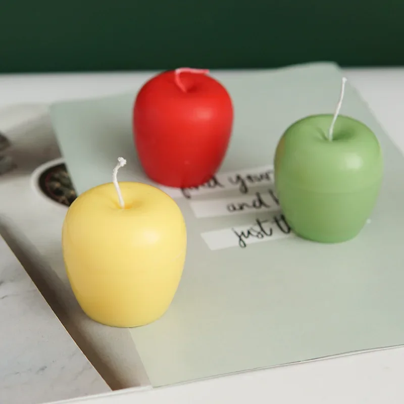 DIY Apple Mold for Candle Making Handmade Plastic Scented molds for candles Apple Shape Candle Moulds Christmas Molds