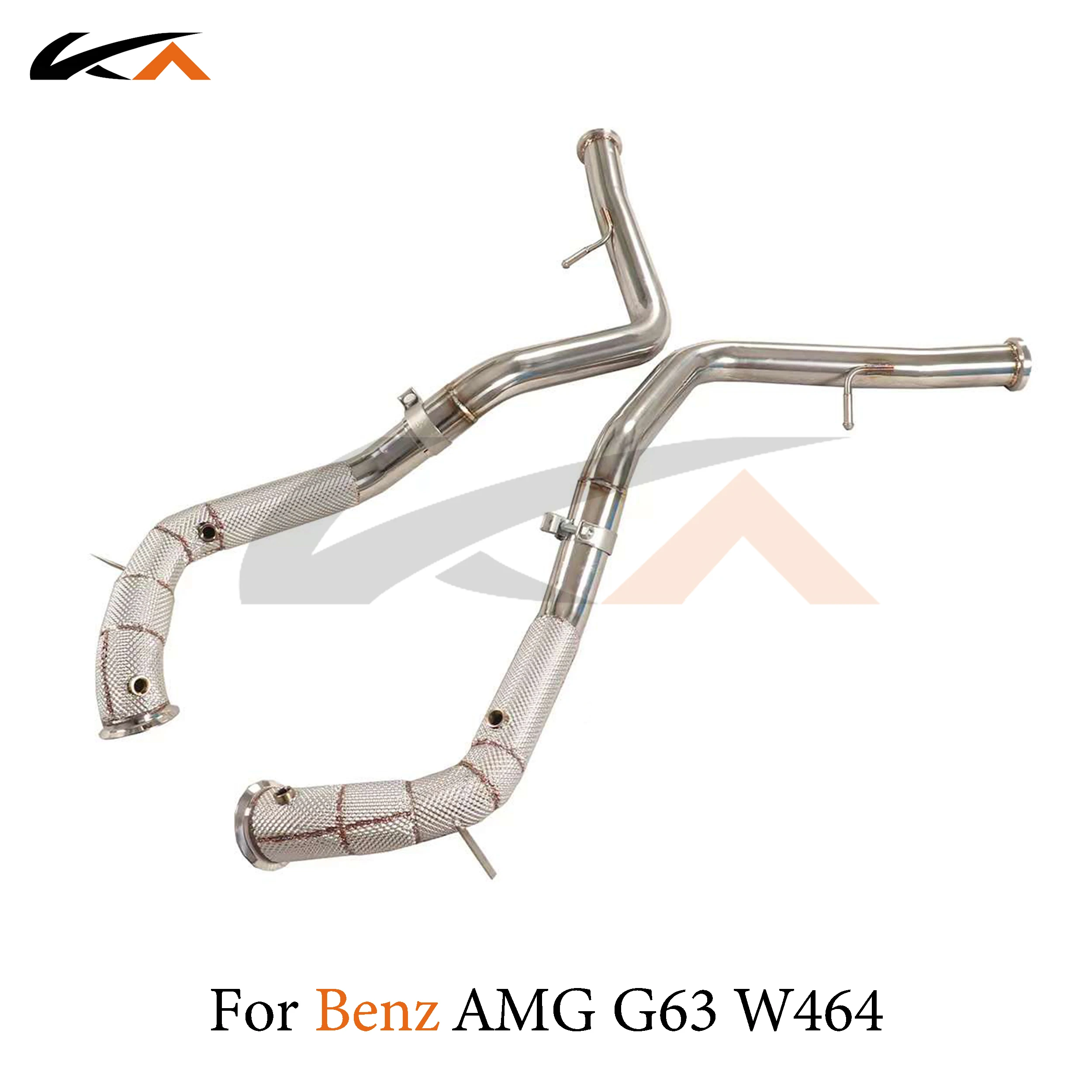 

KA exhaust system header stainless downpipe for Mercedes-Benz AMG G63 W464 4.0T axle pipe performance catalysis heat shield