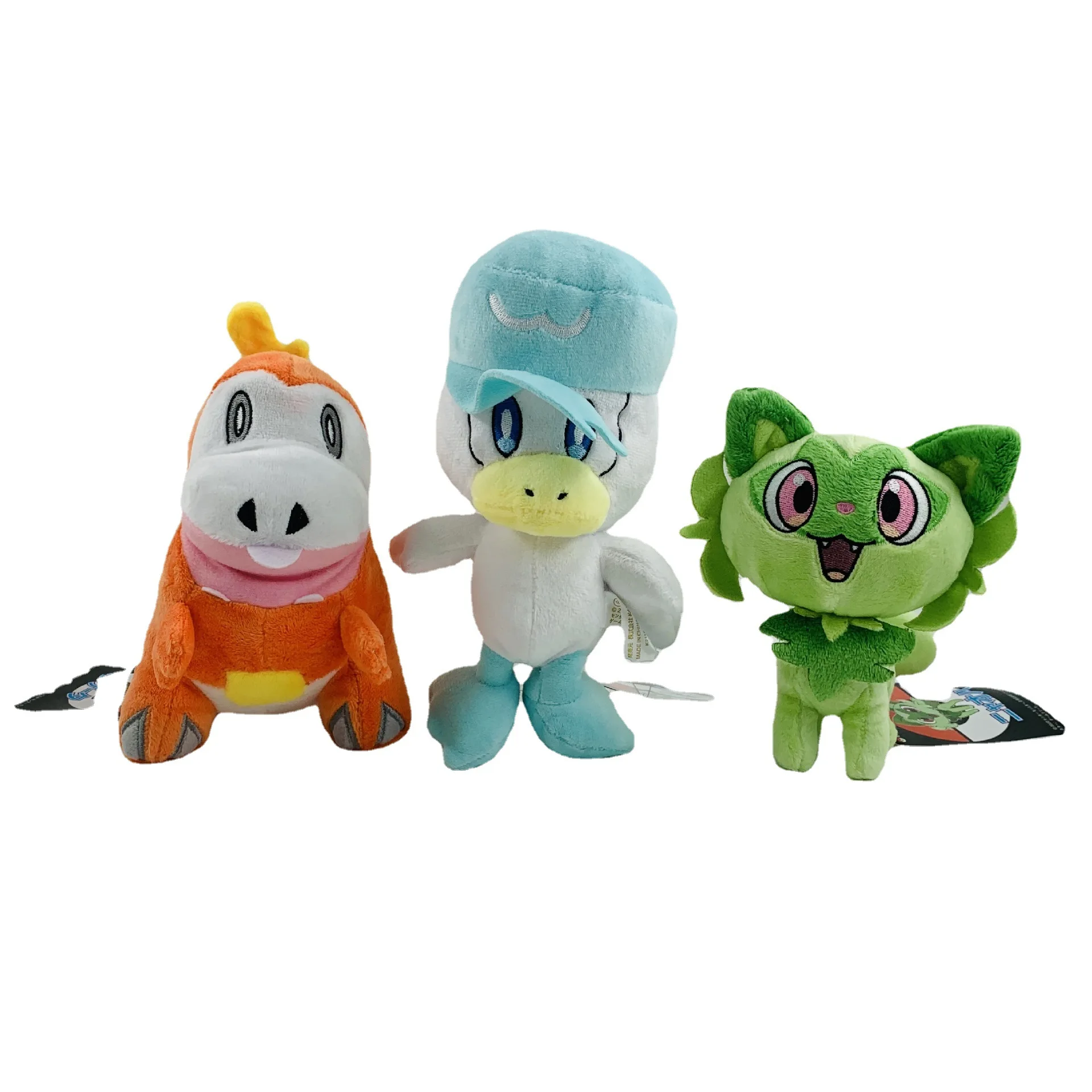 10PCS/lot 16-21cm Pokemon Sprigatito Plush Toys Cartoon Anime Game Quaxly Fuecoco Stuffed Dolls Gift for Kids Birthday Christmas