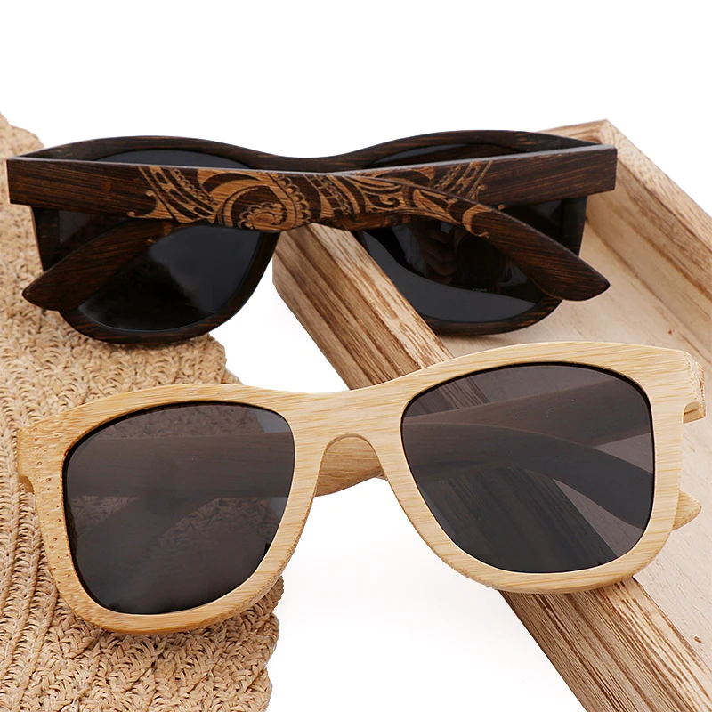 New Style Bamboo Woven Fashion Personality Frame,Trendy Leg Pattern, Logo Printable For Men and Women Driving Sunglasses