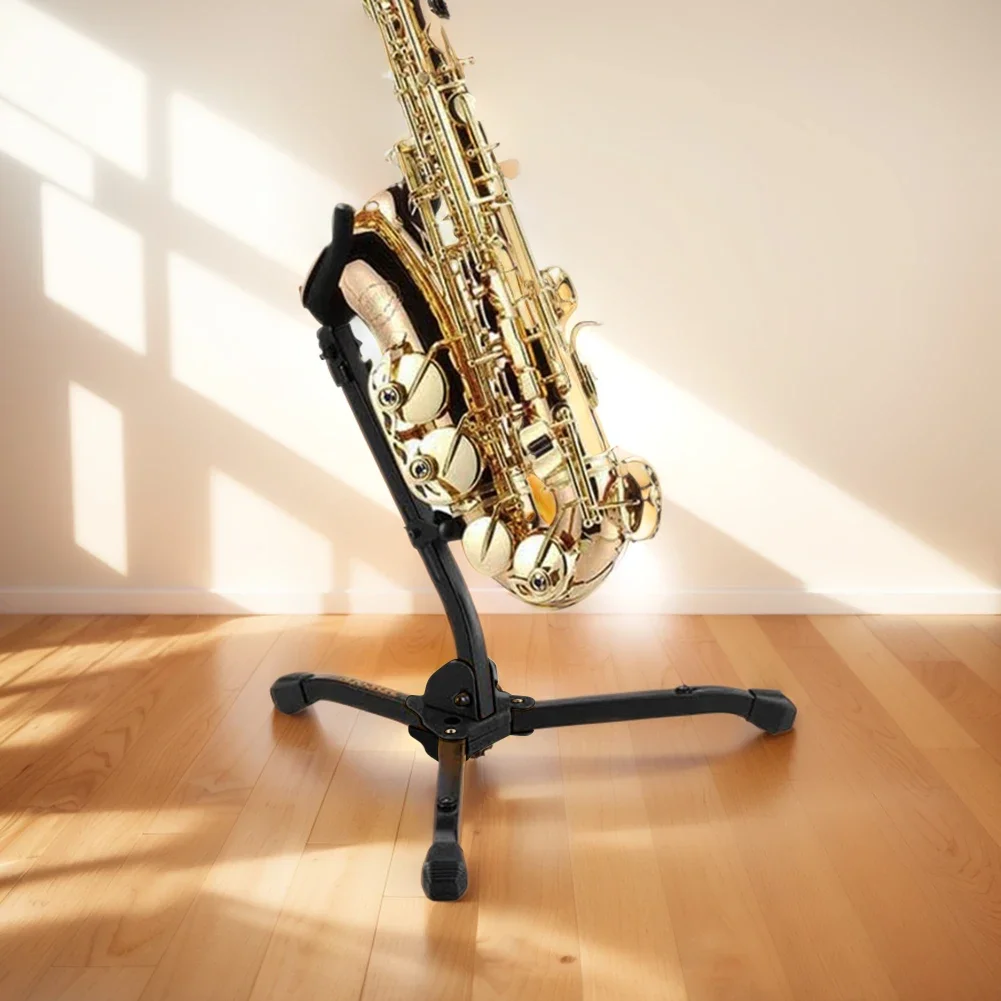 Alto Tenor Saxophone Stand Portable Folding Saxophone Stand Adjustable Saxophone Floor Bracket Wind Instrument Accessories