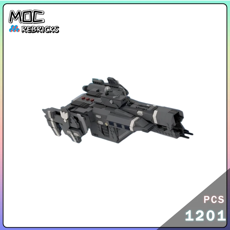 

Space Series Charon Class Light Frigate MOC Building Blocks Interstellar Cruiser Assemble Model DIY Bricks Collector Sets