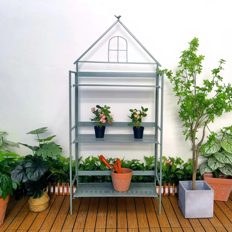 

Внутренняя балконная подставка для цветов от пола до потолка, садовая подставка для горшков, полка, садовая подставка для цветов из кованого железа, многослойное сочное растение