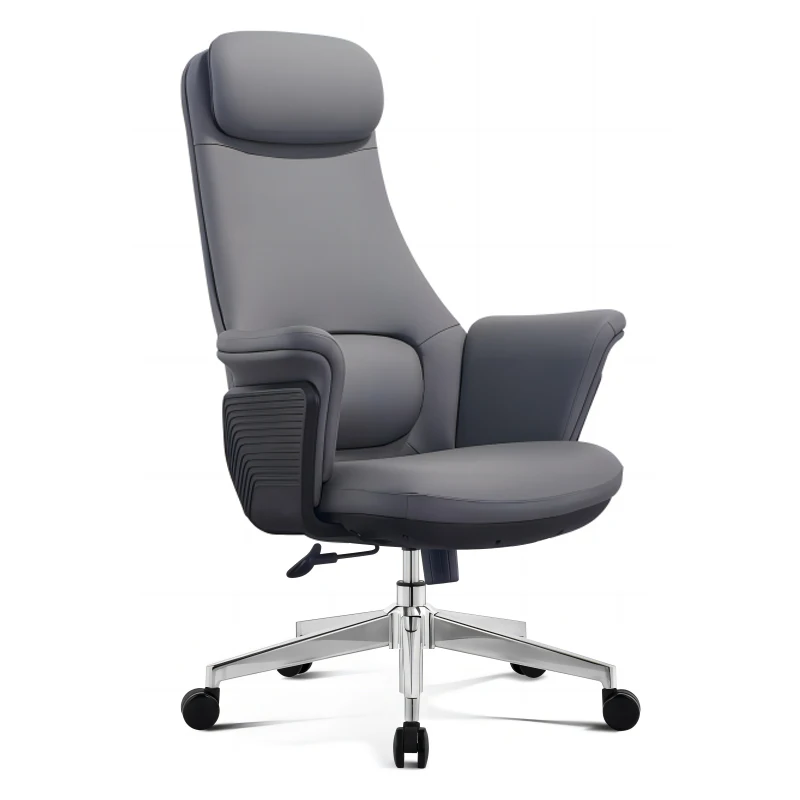 كرسي مكتب فاخر رخيص حديث كبير الحجم كرسي مكتب تنفيذي مريح أثاث موبليس معدني قابل للدوران للتأمل الاسكندنافي #2