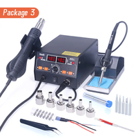 Silverflo 902D-II Soldering Station 750W Heat Station Welding Rework Station for cell-phone BGA SMD PCB IC Repair 2 in 1
