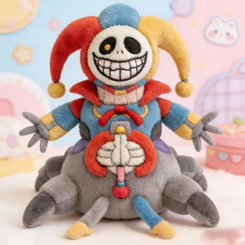 

2026 New Poppy Clown Spider Plush Toy Cute Stuffed Doll Gift for Kids Holiday Birthday Present