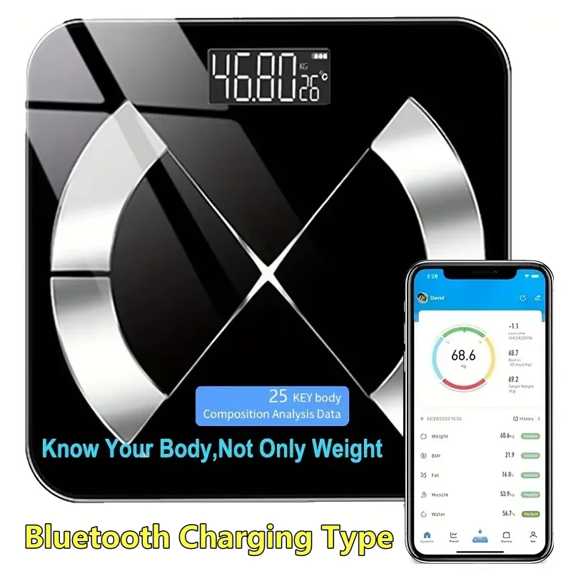 Electronic Scale Smart Bluetooth Weighing Human Charging Simple Weight Scale Weighing Household Fat Body Fat Measurement Scale