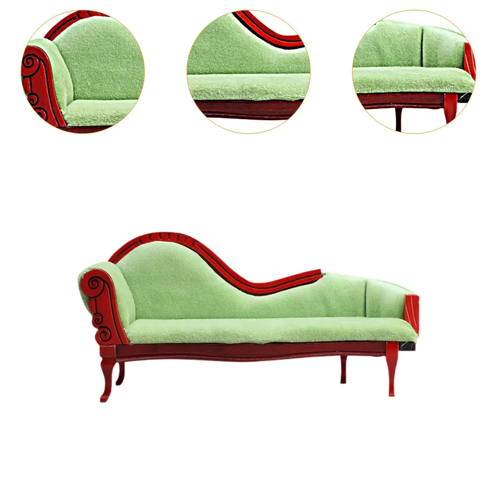 Mini divano per casa delle bambole in scala 1:12 Accessori per scene di vita domestica Mobili in miniatura