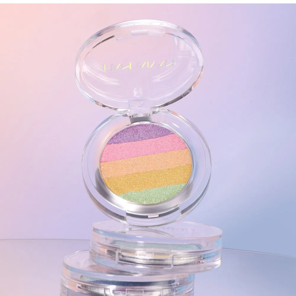 Paleta Cieni do Powiek Kameleon 5 Kolorów Opalizujący Niebieski Zmieniający Kolor Holograficzny Wysoka Pigmentacja na Imprezy Festiwale Wesela Długotrwały