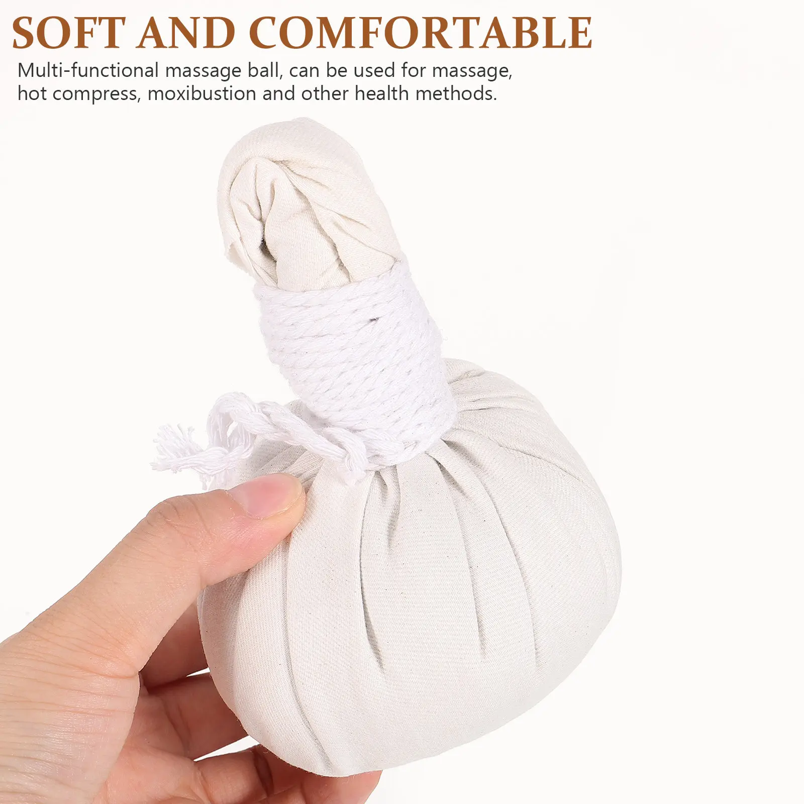 

2 шт. китайских травяных шариков для массажа и спа-процедур, травяной пакетик для согревающего компресса, моксотерапия, снятие усталости, от мышечной боли, мягкий хлопок