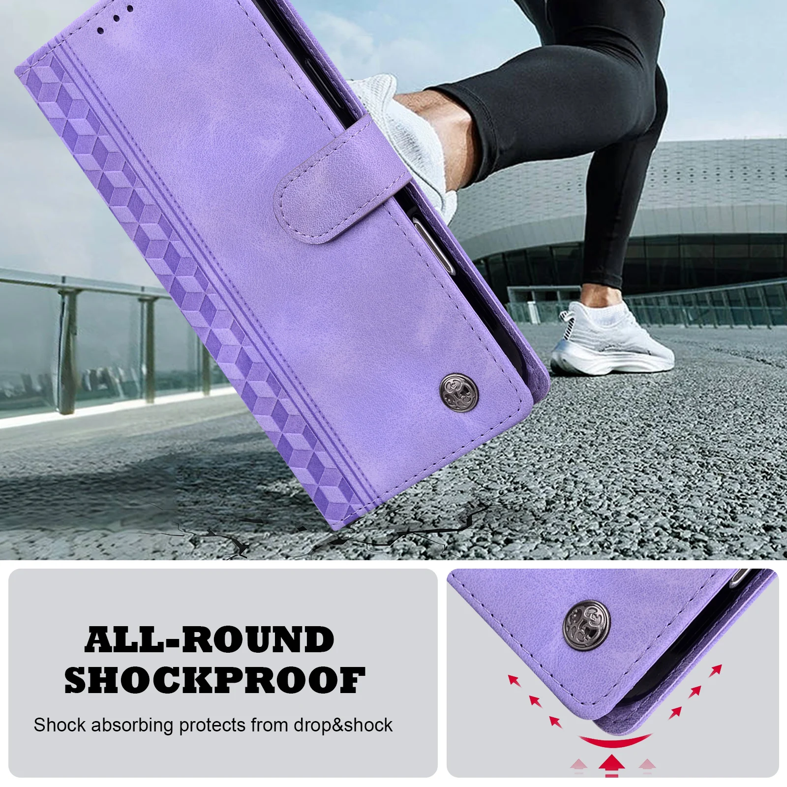 المغناطيسي أغطية جلدية المحفظة الحال بالنسبة آيفون 16e 16 15 14 13 12 11 X Xr Xs 8 7 6 Se2 Se3 2022/20 Mini Pro Max Plus