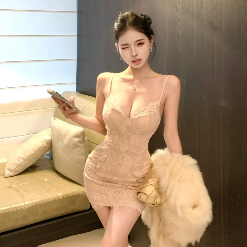 

Slimming Design Sensation ort Strap Dr Autumn Winter New Sle High Waist Zipper Bal V-Ne Bodycon Dr for Women