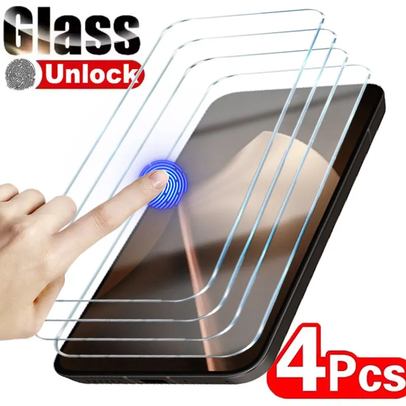 4PCS Tempered Glass…