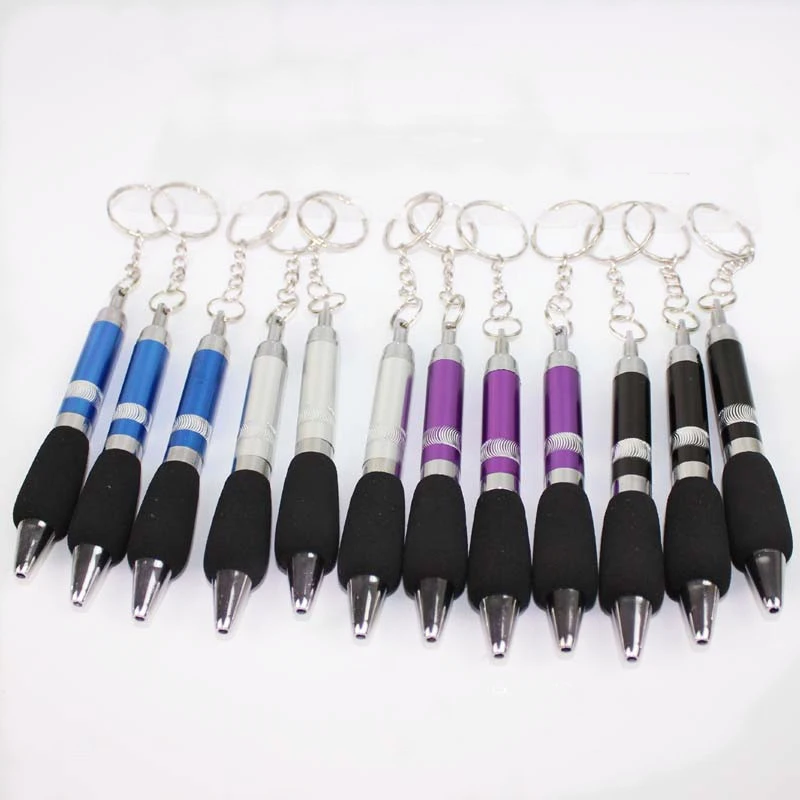 12PCS Mini Protable Keychain Pen, Pocket Pen, Mini Keychain Pen,for Business Office Students Teachers Wedding Festival