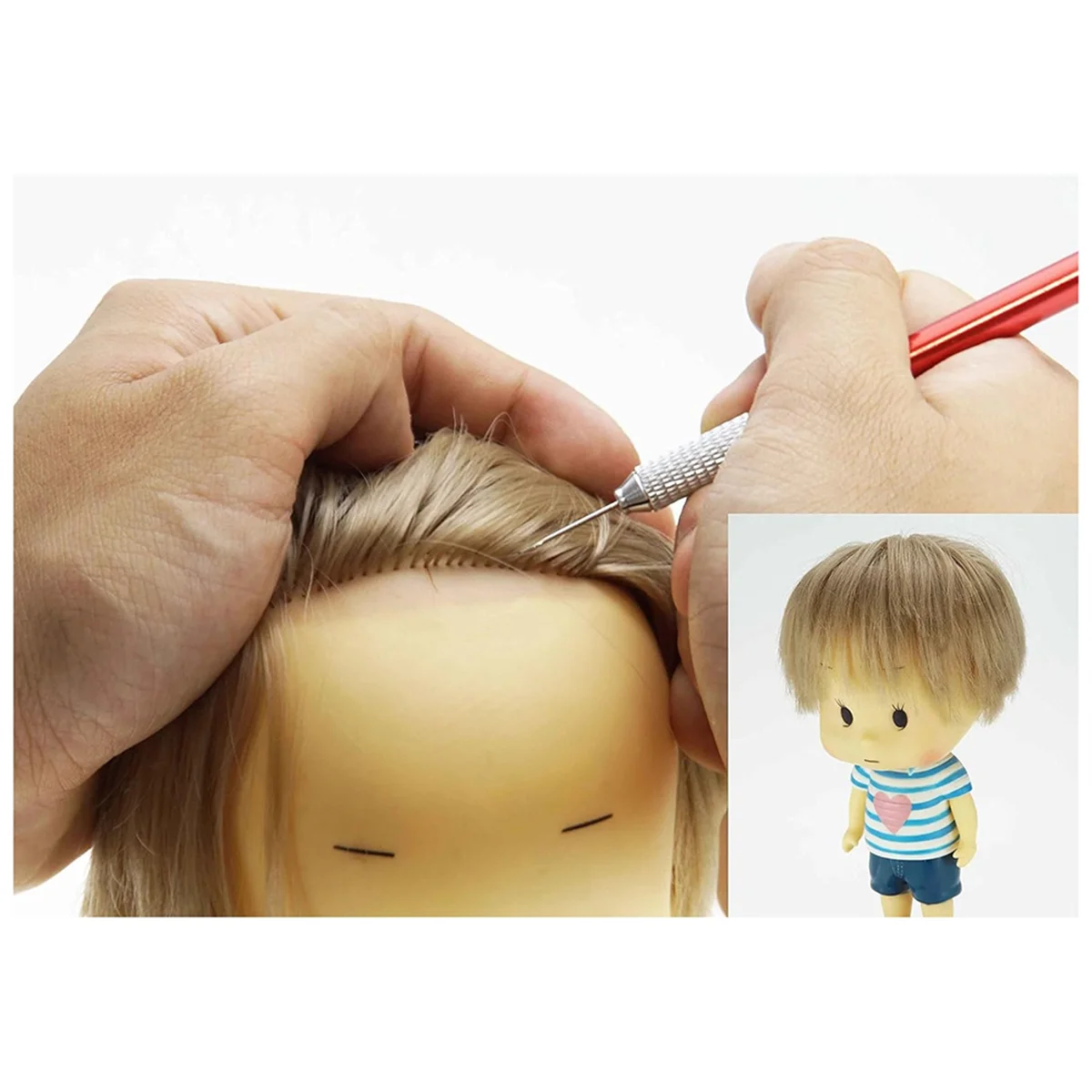 

A83Z набор держателей для укоренения кукольных волос, инструменты для укоренения кукольных париков с ручкой «сделай сам», принадлежности для инструментов, набор держателей для укоренения кукольных волос, инструменты для переработки