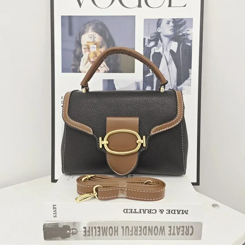 

Женская шикарная сумка-тоут в стиле ретро 2025 года — вневременная минималистичная сумка через плечо и портативная сумка для легкого повседневного отдыха и поездок на работу