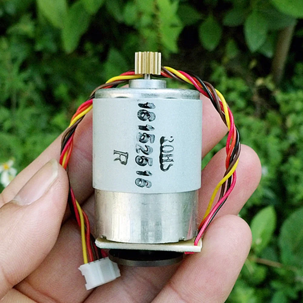 DC RS-385 Motor with Copper Gear and Velocity Encoder Electric  DC 12V-24V  High Speed  Encoder Disk Printer Puncher Model
