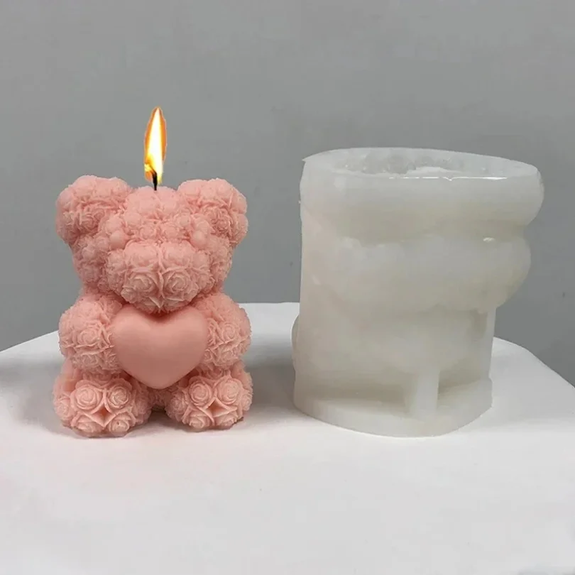 

3D медведь, объятие любви, силиконовые формы для свечей, сделай сам, милый медведь, домашнее животное, принадлежности для изготовления свечей, мыло ручной работы, штукатурка, смола, форма для домашнего декора, подарок
