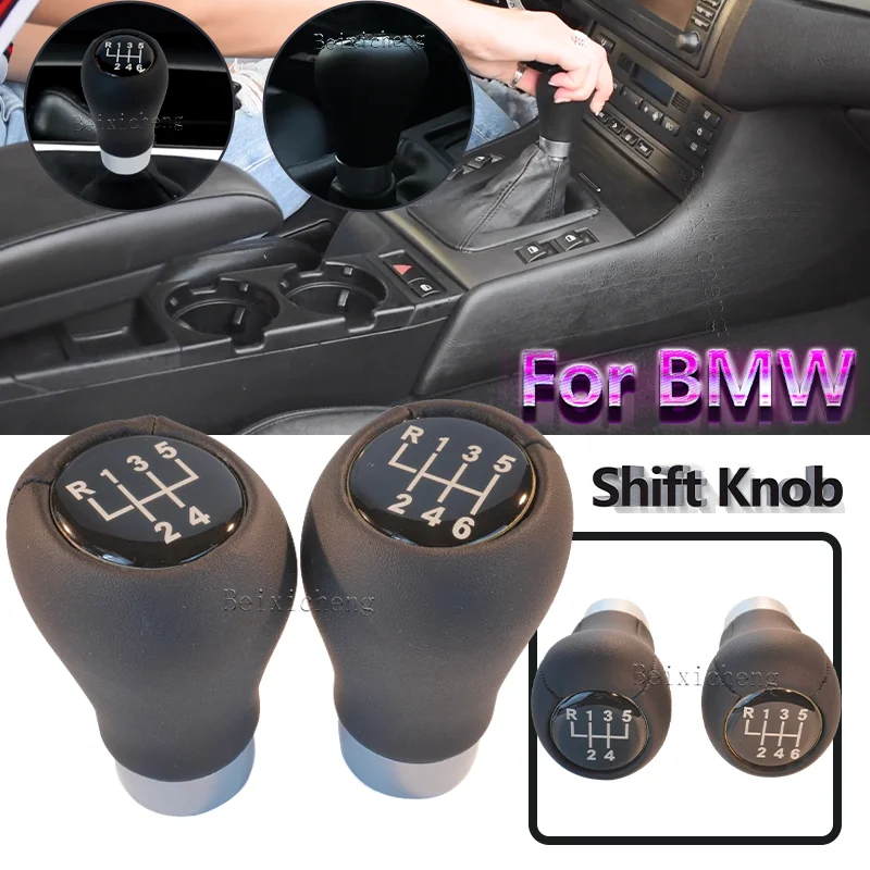 5/6 Speed Car Gear Shift Knob Head For BMW 1 3 5 6 Series E30 E36 E39 E46 E60 E87 E90 Gear Stick Handball Manual Shifter Lever