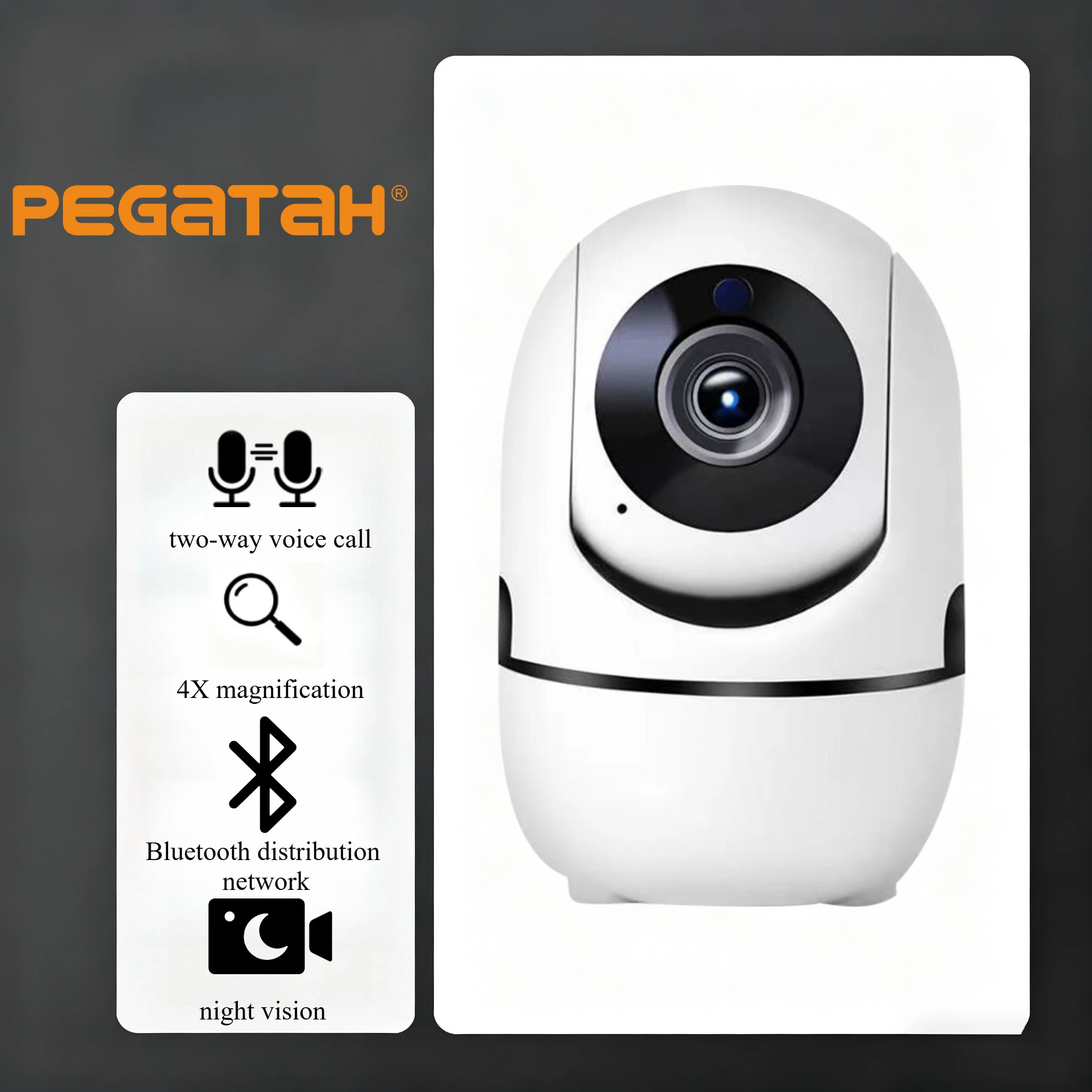 

O-Kam Pro 8-мегапиксельная умная домашняя камера с искусственным интеллектом, автоматическое отслеживание, внутренний радионяня