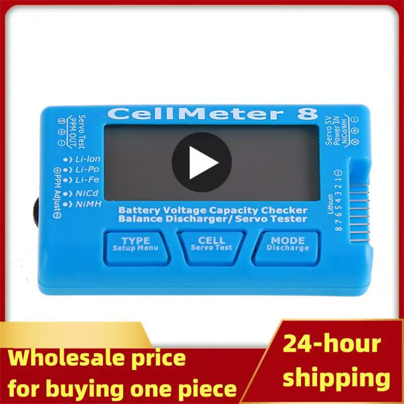 Digital Battery Capacity Checker CellMeter RC CellMeter8 2-8S 4-8S Servo LiPo Li-lon NiMH Battery Tester RC CellMeter7