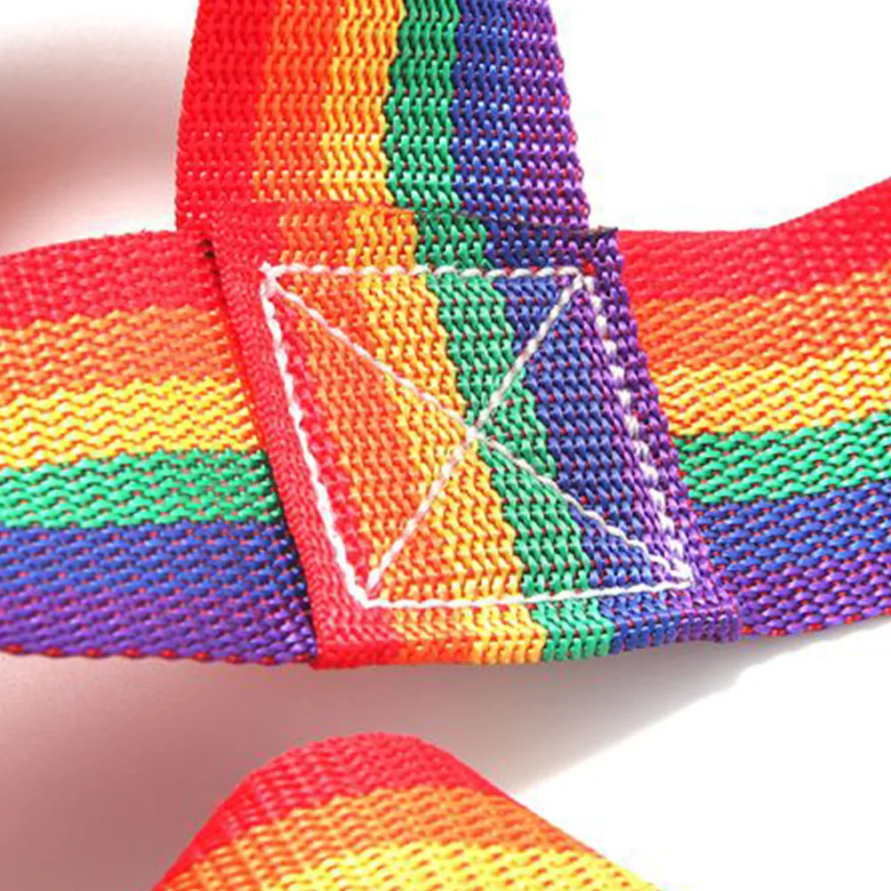 

5 pcs Climbing Net Rainbow Ribbon Rope Play Mat Indoor Outdoor Physical Training For Athletics Playground