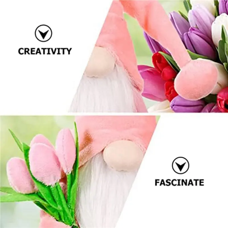 【EFFICIENT 】4X Gnomes Indoor Decorations, Spring Summer Gnome Holiday Decorations, Handmade Tomte Stuffed Plush Gnomes