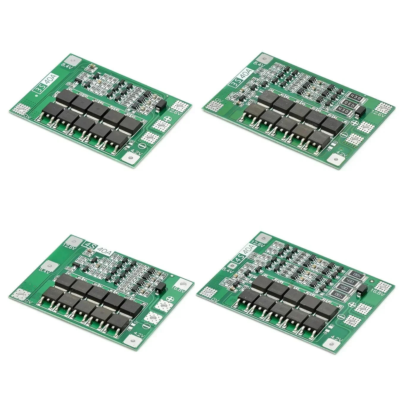 3S/4S 40A 60A Li-ion Lithium Battery Charger Protection Board 18650 BMS For Drill Motor 11.1V 12.6V/14.8V 16.8V Enhance/Balance