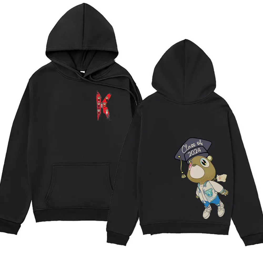 Rapper Kanye West Hoodie Music Album College Dropout Long Sleeve Hooded Sweatshirts Men's Women's Fashion Hip Hop Hoodies Male