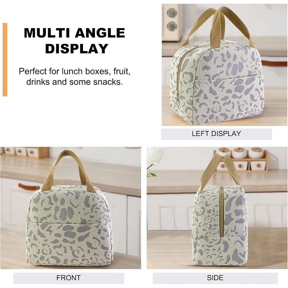 1 Pack of Ink Pattern Insulation Bag, Bento Bag, Lunch Box Bag, Outdoor Travel Ice Pack, Picnic Bag, Lunch Bag