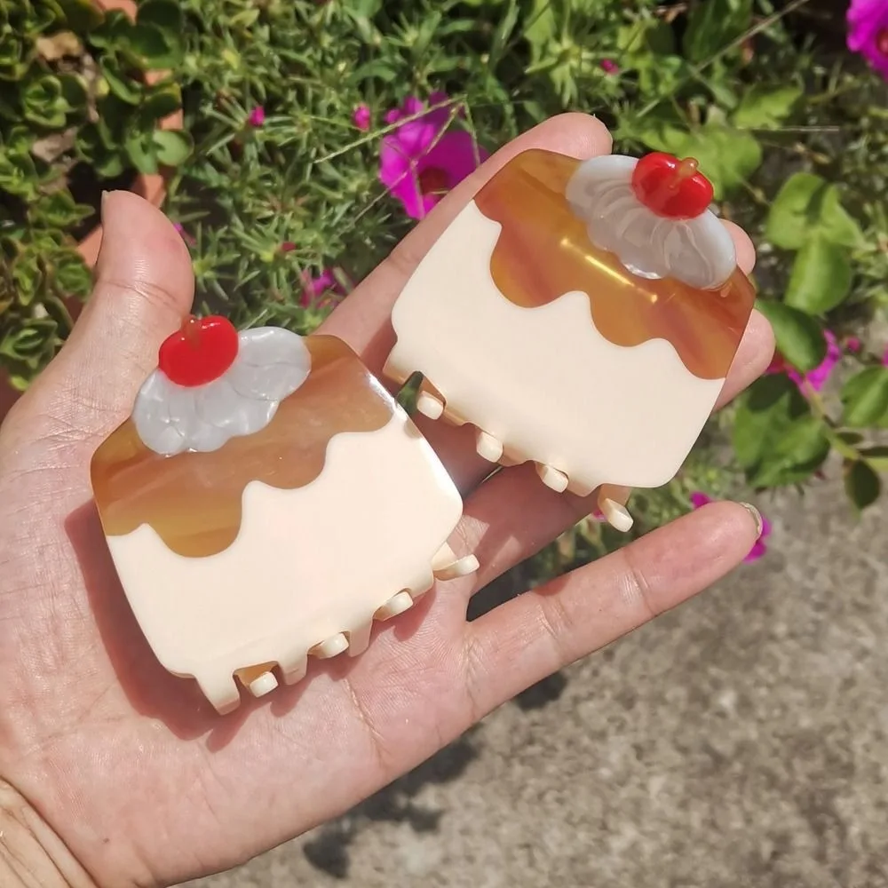 

Unique Sushi Cake Acetic Acid Hair Claw Cherry Acetate Fruits Hair Clip Grab Clip All-match Simulation Food Shark Clip Girl