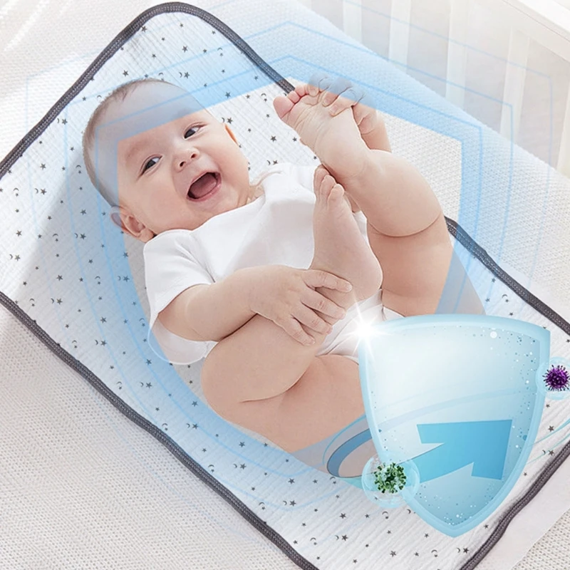 Windel-Wickelunterlage, Wickelunterlage, Abdeckungen, waschbar, wasserdicht, Windel, für Neugeborene, wiederverwendbar, Baumwolle, Urinal-Matte, atmungsaktiv, für Babys