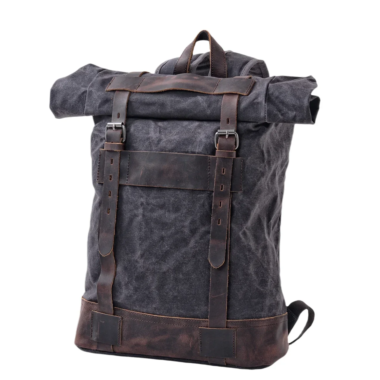 

Мужской походный рюкзак большой вместимости, уличный дорожный рюкзак, повседневная сумка для отдыха, водонепроницаемый рюкзак из вощеной парусины