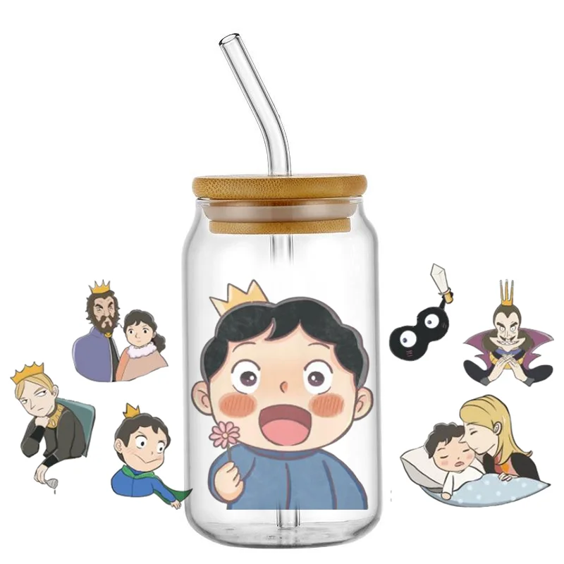 

Новинка! Дизайнерские 3D-наклейки Ranking of Kings для кружек, УФ-печать DTF, водонепроницаемые, для стаканов 16 унций, DIY, для телефонов, мультяшные стикеры