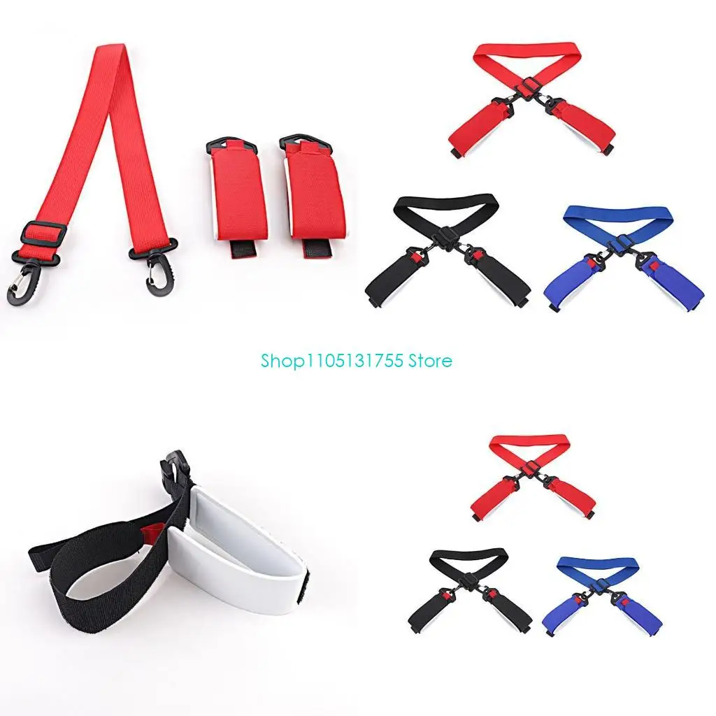 

K0EF Регулируемые лыжные ремни и палка для переноски на плечо для переноски лыжного снаряжения