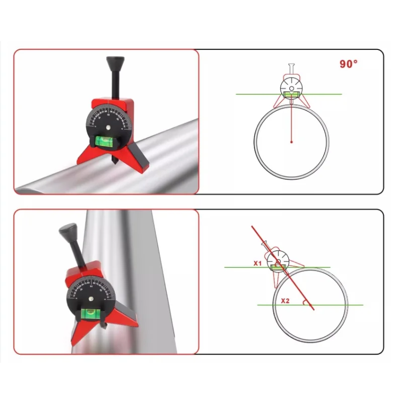 

Hot SalesQIYI Manual Tube Marker Centering Tool Safety Pipe Center Finder Y-Type 4 Inch Safety Pipe Marker Centering Head Tool