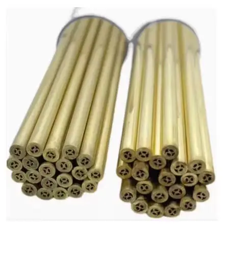 

EDM Drilling Brass Electrode Tube multihole 1.0mm-3.0mm Length 400mm 4 Holes for WEDM Drilling Machine