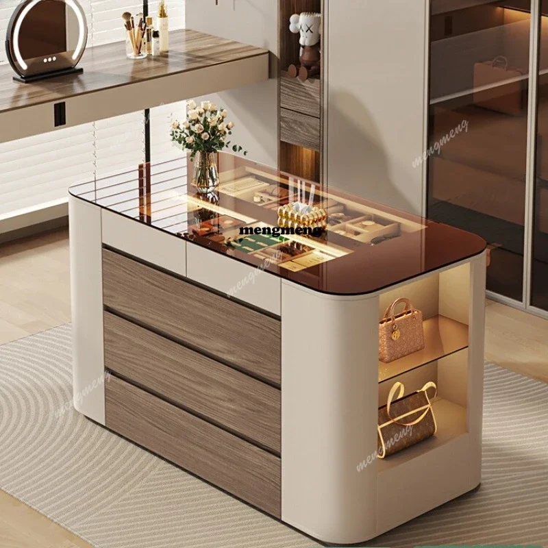 modern Cloakroom Nakajima Jewelry Cabinet Terrace Bedroom BucketCabinet Floor Jewelry DisplayCabinet Watch Bag Storage Cabinet