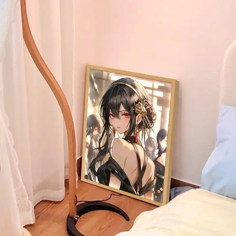 

Ночник-постер SPY FAMILY Yor Forger: милый аниме-мультфильм, световая картина, кавайный 2D-дизайн для спальни мальчиков и девочек, подарок