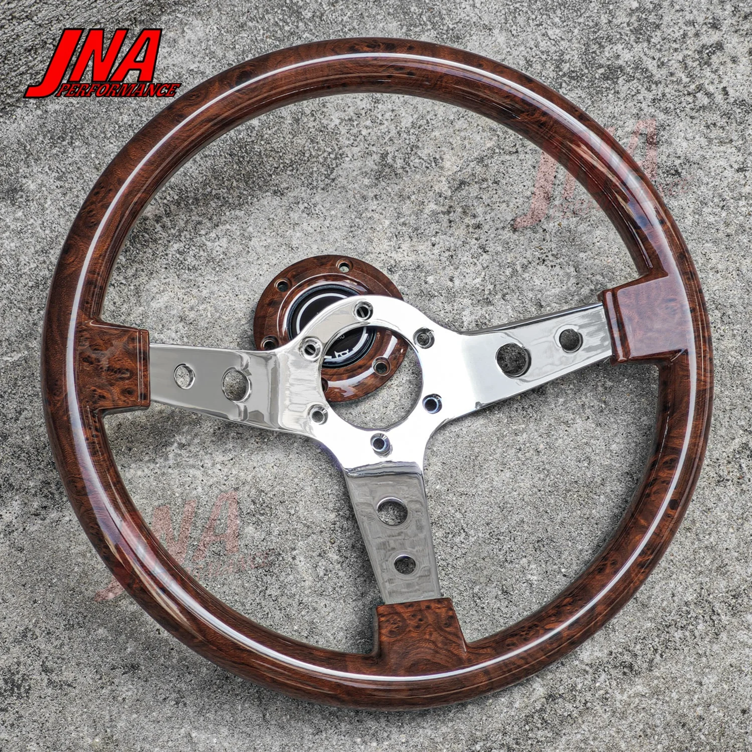 14-дюймовый винтажный руль ND с глубоким зерном под дерево и хромированными спицами PC-ST16A 14-дюймовый винтажный руль ND с глубоким зерном под дерево и хромированными спицами PC-ST16A