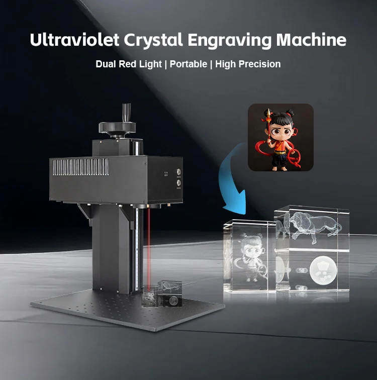 3d Laser Gravura Vidro Bola Keychain Custom Cristal 2d Laser Impression Photo Crystal Printer