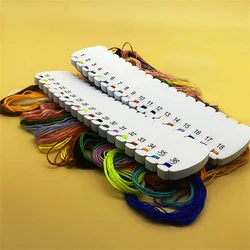 4pcs Embroidery Thread Organizer Winding Board Cross Stitch Row Line Board Threads Storage Holder Knit Tool for Sewing Knitting