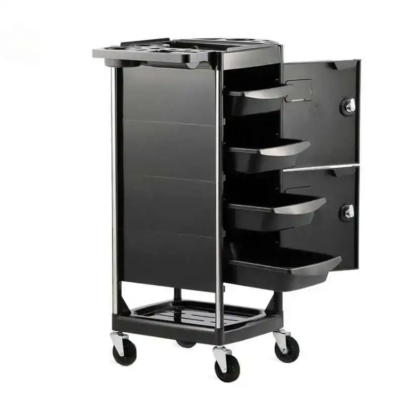 

Professional Beauty Salon Household Furniture Trolley Cosmetics Hair Tools Hairdresser Trolleys Chariot de salon Loading Bar