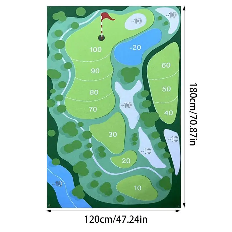 Ensemble de mini jeu de golf Putting Royale, Tapis de frappe, Durables, Polymères d\'entraînement de golf, Polymères d\'écaillage, Jouets d\'intérieur