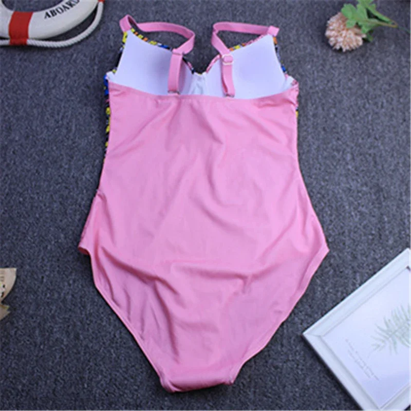 Women\'s One-piece Swimsuit Ladies Sexy Swimwear Digital Printing Bikini Female Padded Swimming Bathing Surfing Snorkeling Suit